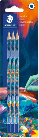 Creioane grafit - GRI CREION GRAFIT STAEDTLER MULTIVERSE EDITION 2 3/SET ST-170-BK3E2-1