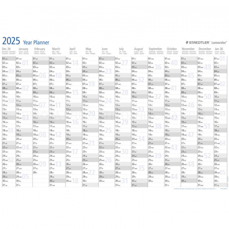 GRI PLANNER ANUAL STAEDTLER Lumocolor year planner 641 YP 2025 [1]
