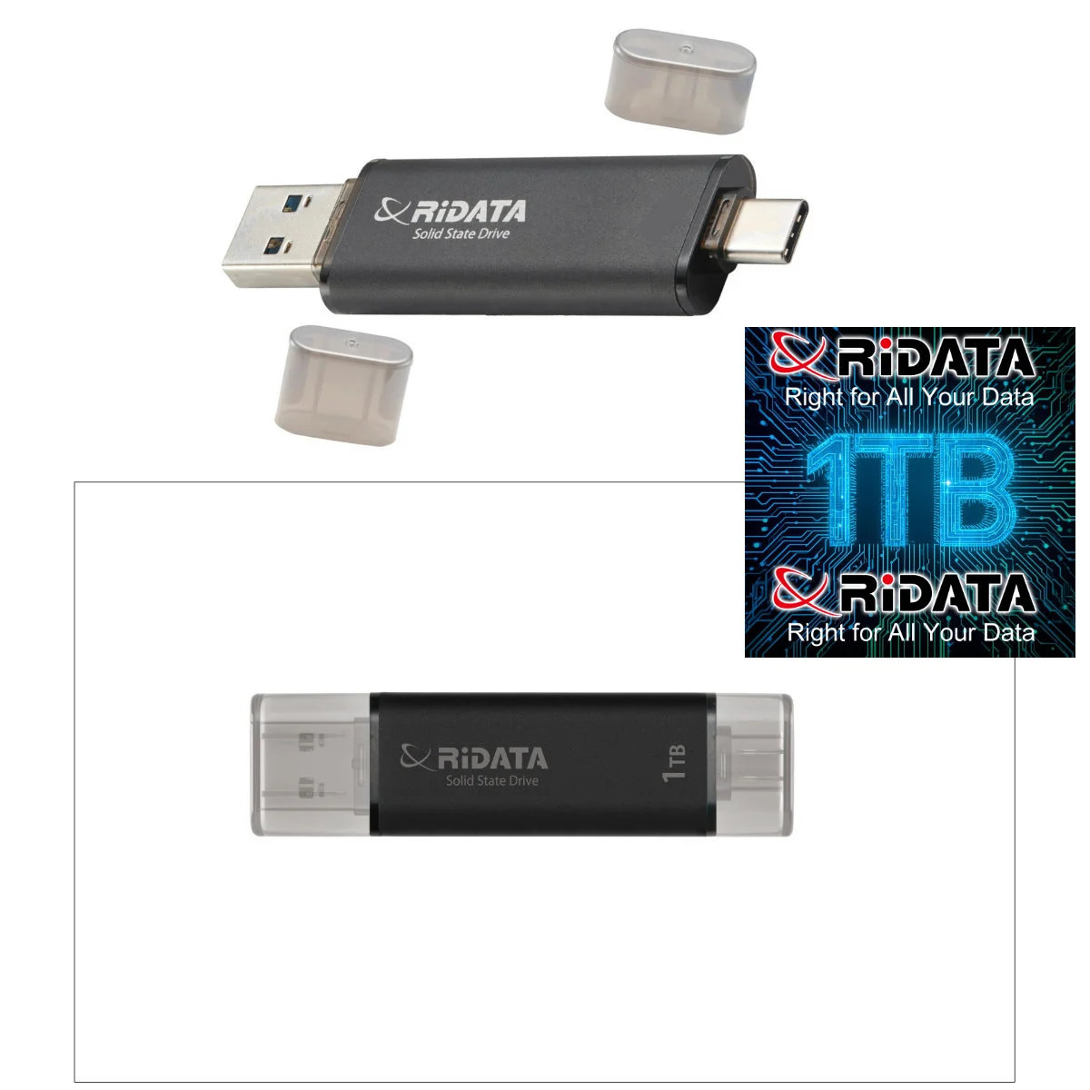 Hard extern SSD dual port 1TB Ridata 3.2 [1]