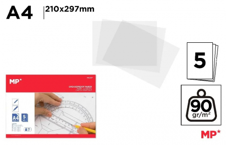 INSTRUMENTE DE DESEN SI PROIECTARE - HARTIE CALC IPB A4 90GR 5/SET PN203P