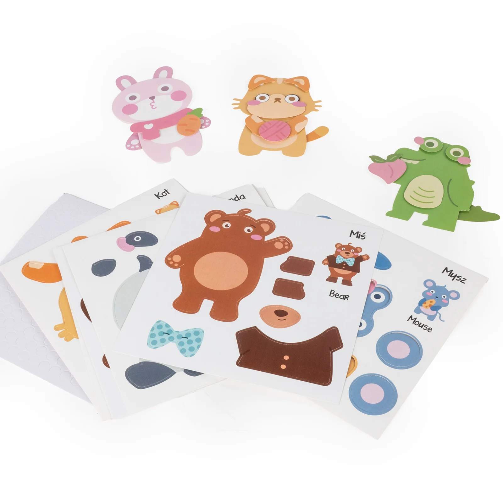 Joc Creativ 3D Kidea - Creează-ți 8 Animale din Carton [9]
