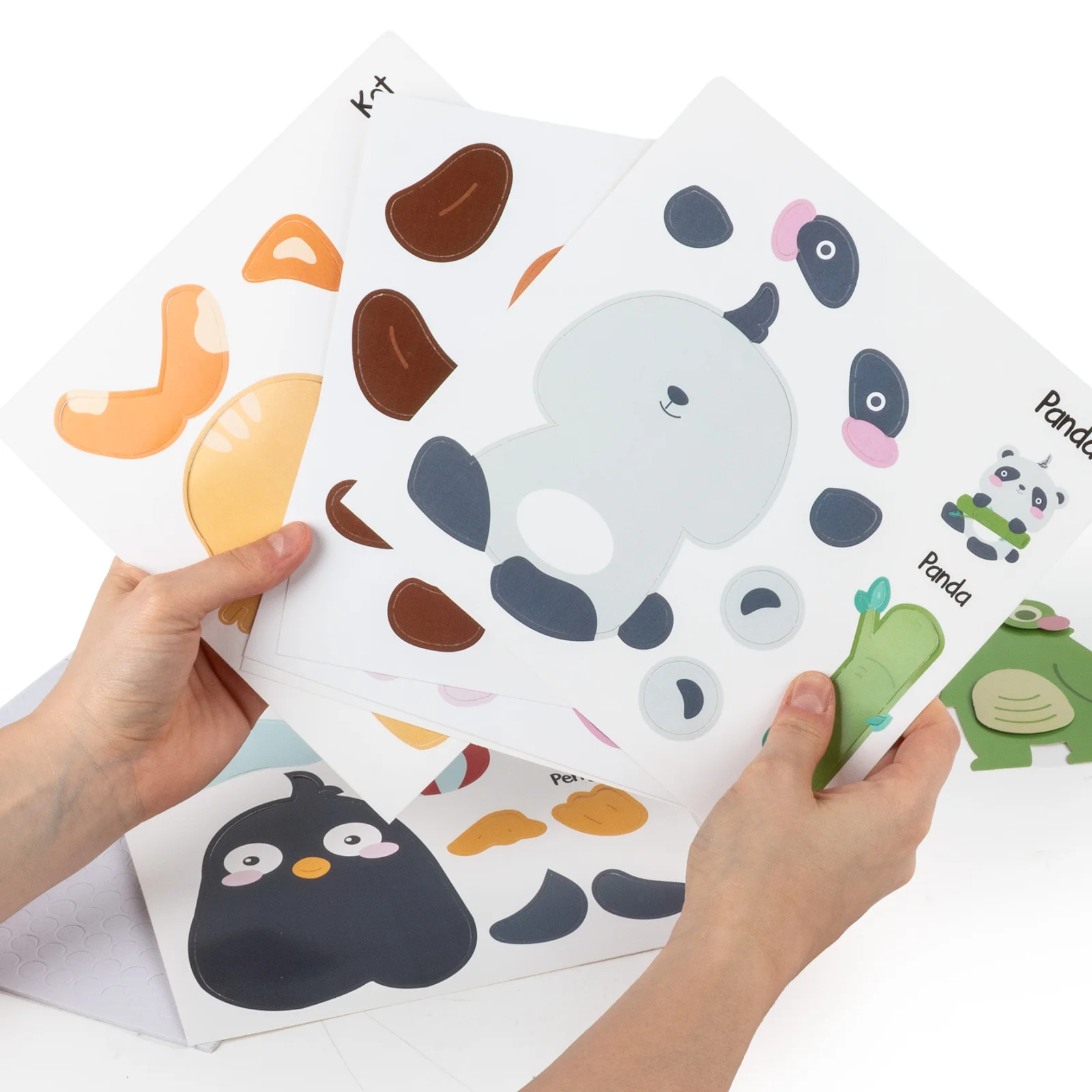 Joc Creativ 3D Kidea - Creează-ți 8 Animale din Carton [8]