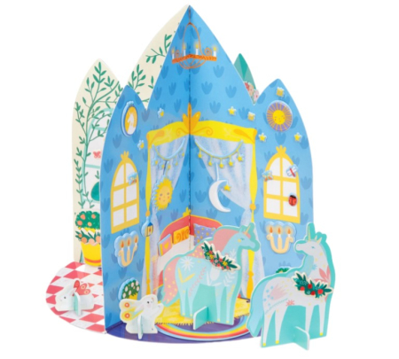 JOC CREATIV CASUTA 3D CU STICKERE DECORATIVE UNICORN 778034 [1]