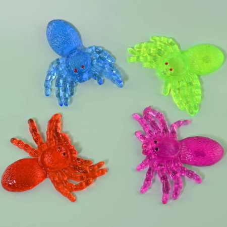 ARTICOLE COPII - Jucărie Lipicioasă Păianjen 12cm Diverse Culori 41045 - ipb.ro