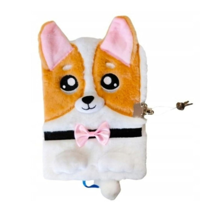 RECHIZITE SCOLARE IPB - Jurnal cu Lacăt 3D A5 My Little Friend Corgi Puf 96 File
