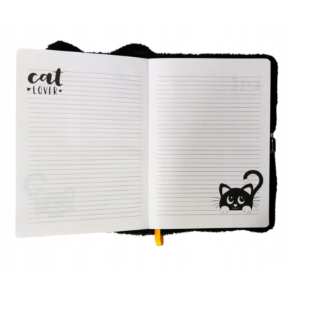 Jurnal cu Lacăt 3D A5 My Little Friend Night Cat 96 File [2]