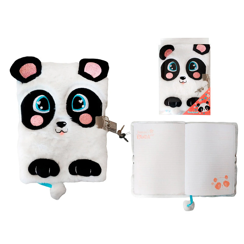 RECHIZITE SCOLARE IPB - Jurnal cu Lacăt 3D A5 My Little Friend Panda 96 File