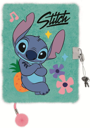 RECHIZITE SCOLARE IPB - Jurnal cu Lacăt A5 Disney Stitch Mint Aloha 96 File