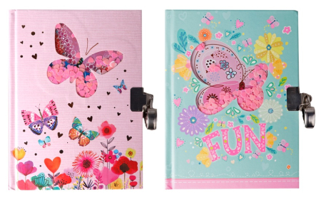 RECHIZITE SCOLARE - JURNAL CU LACAT IPB 178*130MM 80F CERVANTES FLUTURI PB891-10