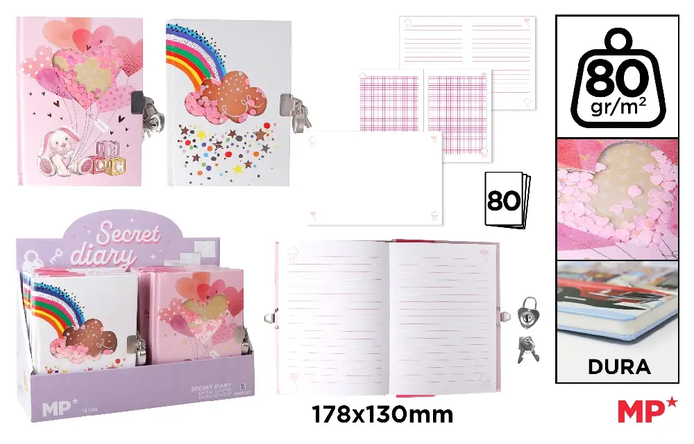 JURNAL CU LACAT IPB 178*130MM 80F CERVANTES RAINBOW PB891-07 [2]