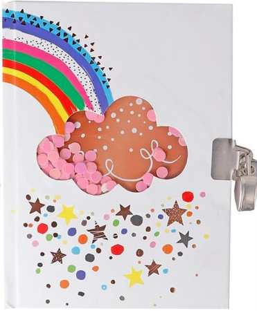 RECHIZITE SCOLARE - JURNAL CU LACAT IPB 178*130MM 80F CERVANTES RAINBOW PB891-07