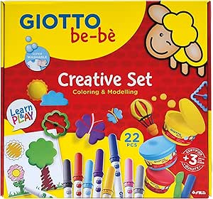 ARTICOLE COPII - Kit Creativ Giotto be-bè 22 Piese - Colorat & Modelat