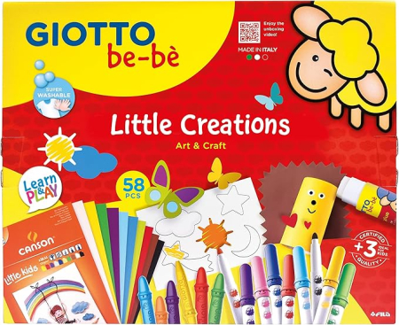 ARTICOLE COPII - Kit Creativ Giotto be-bè Little Creations 58 Piese