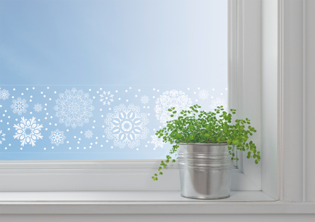 BANDA AUTOADEZIVA DECORATIVA FEREASTRA 200*7.5CM CRYSTAL ALB 3584482 [3]