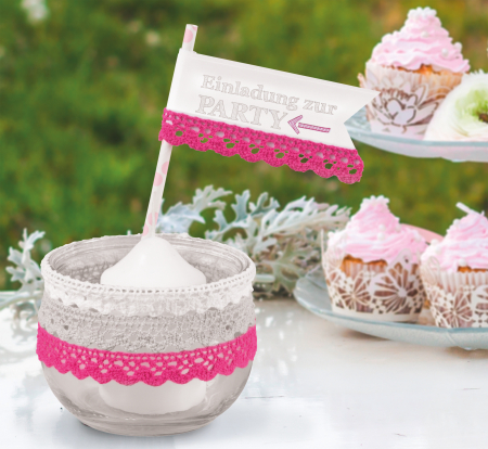 Benzi decorative - BANDA DECOR DANTELA AUTOADEZIVA 15MM*2M HEYDA ALBA 3584500