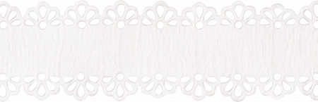 KP BANDA DECORATIVA HARTIE AUTOADEZIVA 14MM*2M DANTELA ALBA FLORI 4880076 [2]