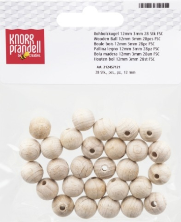 Bile/ Inele Lemn - BILA LEMN 12MM 28/SET 2457121