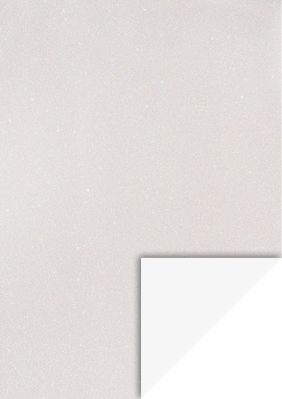 Carton gliterat - KP CARTON CU GLITTER A4 200GR ALB LUCIOS 18930040
