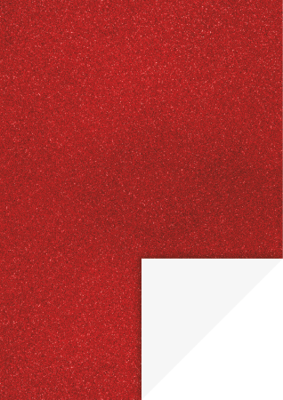 Carton gliterat - KP CARTON CU GLITTER A4 200GR ROSU 18930007