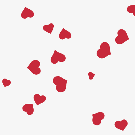 Carton Decor A4 200g Inimi Roșii Heyda [2]