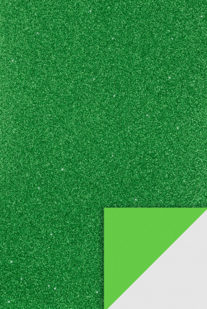 Moosgummi A4, A3, 40x60 - KP COALA GUMATA GLITTER A4 2MM VERDE 8434544