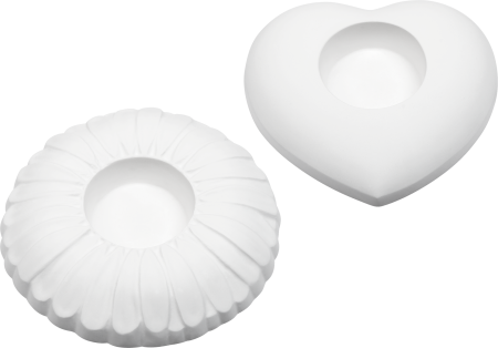 FORME MODELAJ 105-115MM ALB SUPORT LUMANARE FLOARE/INIMA 2713178 [1]