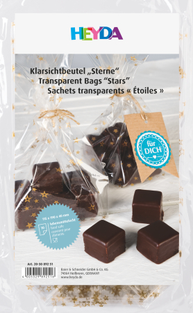 PUNGA CELOFAN HEYDA 115*190MM STELE AURII TRANSPARENT 10/SET 3089251 [1]