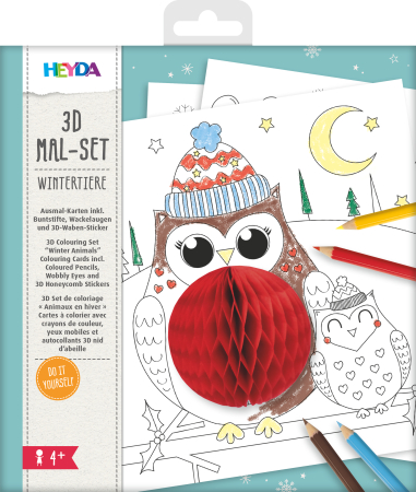 Seturi creative Christmas - SET DE COLORAT 3D ANIMALELE IERNII 4870756