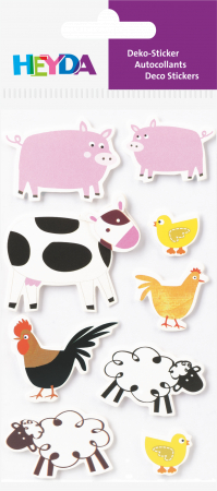 KP STICKER DECOR 7.5*16.5CM ANIMALE DOMESTICE 9 PCS 3780609 [1]