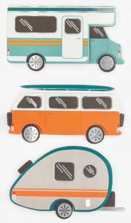 Stickere Decorative - KP STICKER DECOR 7.5*16.5CM CAMPER 3 PCS 3780751