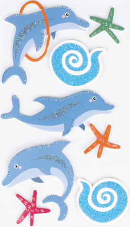 Stickere Decorative - KP STICKER DECOR 7.5*16.5CM DELFINI 8 PCS 3780608