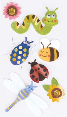 Stickere Decorative - KP STICKER DECOR 7.5*16.5CM INSECTE 7 PCS 3780647