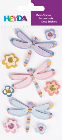 KP STICKER DECOR 7.5*16.5CM LIBELULE 9 PCS 3780606 [1]