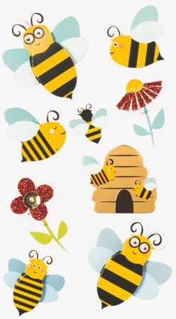STICKER DECOR 7.5*16.5CM MIX ALBINE 9 PCS 3780732 [1]