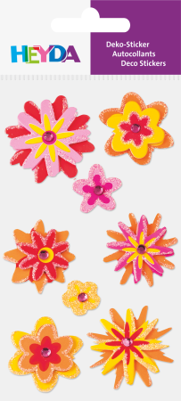 Stickere de Paste - STICKER DECOR 7.5*16.5CM MIX FLORI 8 PCS 3780686