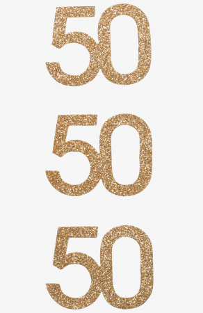 Stickere Decorative - KP STICKER DECOR 7.5*16.5CM NR. 50 AURIU GLITTER 3 PCS 3780741