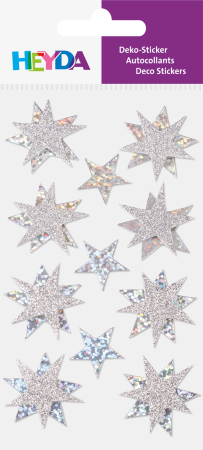 Abtibilduri, Stickere Christmas - STICKER DECOR 7.5*16.5CM STELE ARGINTII 11PCS 3780705