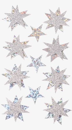 STICKER DECOR 7.5*16.5CM STELE ARGINTII 11PCS 3780705 [1]