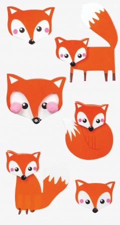 Stickere Decorative - KP STICKER DECOR 7.5*16.5CM VULPE 6 PCS 3780714