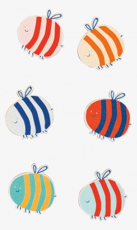 Stickere pt copii - KP STICKER DECOR LEMN 3-3CM ALBINUTE 8001323