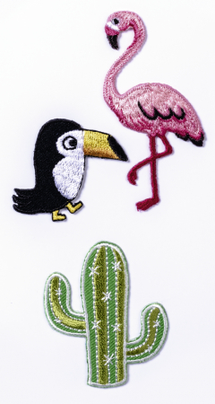 Transfer - KP STICKERE TEXTILE 7.5*16.5CM EXOTIC 3 PCS 3782841