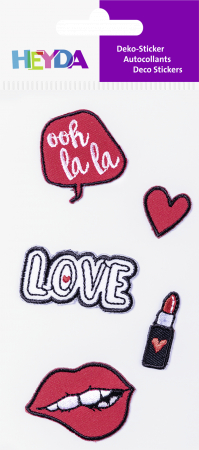 KP STICKERE TEXTILE 7.5*16.5CM LOVE 5 PCS 3782839 [1]