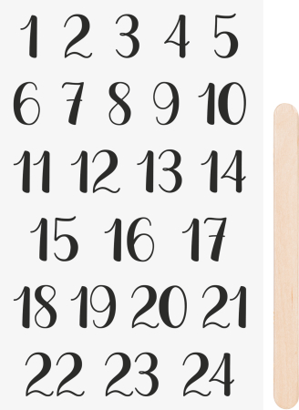 HOBBY - STICKERE TRANSFERABILE ADVENT 10*19CM 3780937