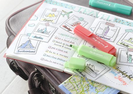 LEC TEXTMARKER FABER -CASTELL 4/SET PASTEL CUTIE CARTON FC254654 [2]