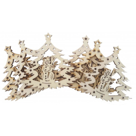 HOBBY - ACCESORII CREATIE LEMN BRADUTI 6/SET A878