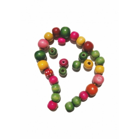 ACCESORII CREATIE LEMN SET BRATARI DIFERITE FORME A531 [1]