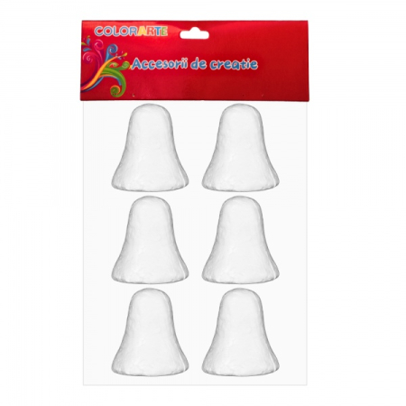 HOBBY - ACCESORII CREATIE POLISTIREN CLOPOTEI 5CM 6/SET A2397