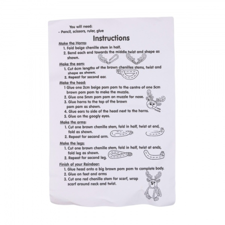 ACCESORII CREATIE REN DIN SARMA PLUSATA CU POM POM SI OCHISORI A2390 [1]