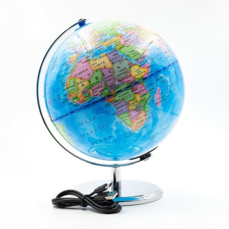 RECHIZITE SCOLARE - LEG GLOB PAMANTESC SCOALA 20cm CU BEC SI CABLU USB G573