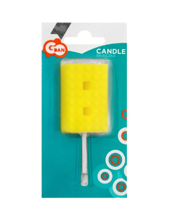 Decoratiuni/ Lumanari Tort/ Briose - LUMANARE TORT Number 8, brick/model constructie, 5.5cm 7C-SUK8